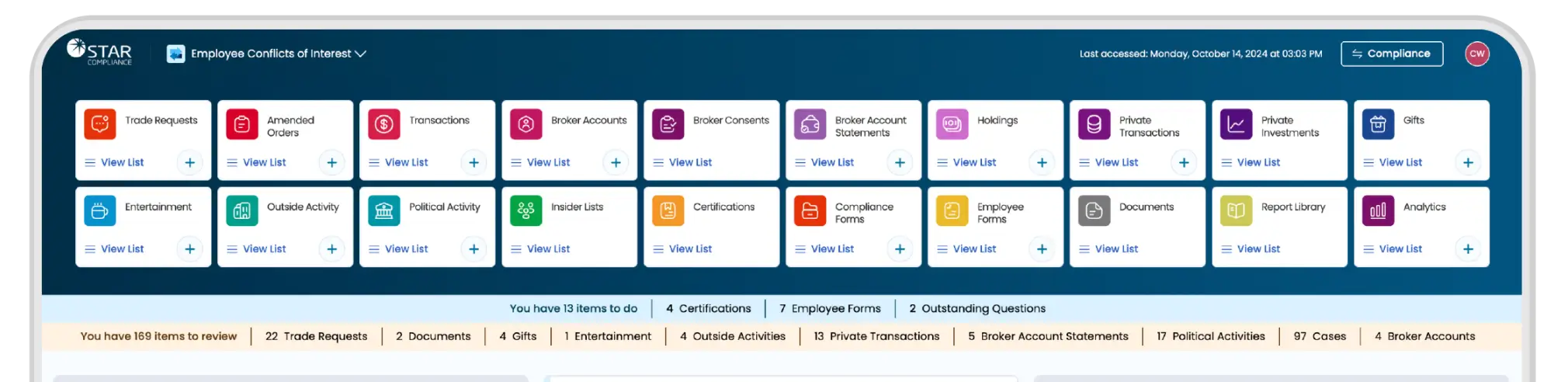 StarCompliance UI